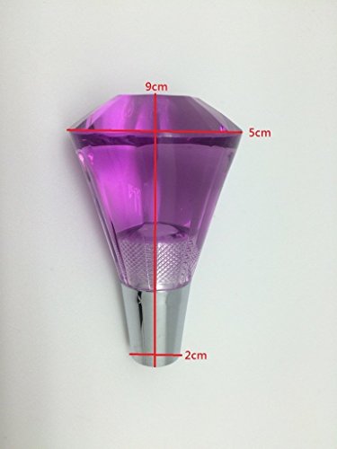Manuale/automatico universale Diamond Crystal sexy rosa/viola del cambio pomello del cambio