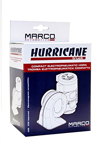 Marco 11231012 HT1 - HURRICANE Tromba Elettropneumatica Compatta con Suono Monotonale Molto Potente