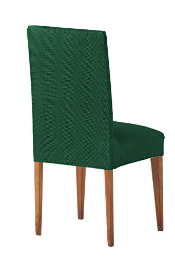 Martina Home - Federe per sedia Coprisedia con schienale 24x30x6 cm Verde bottiglia