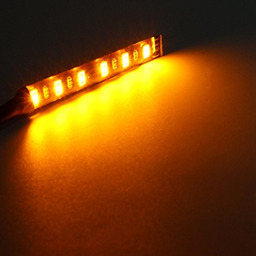 MASUNN pezzi di luce universale a LED gira il segnale della spia striscia per auto moto camion-ambra