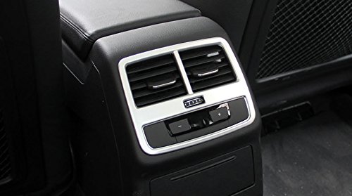 Matt interior Rear Air Condition Vent cover Trim 1PCS per Audi A4 B9 2016 2017 Sedan