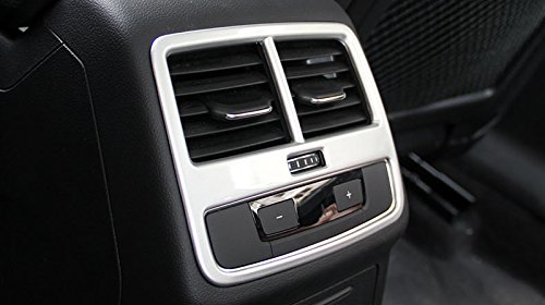 Matt interior Rear Air Condition Vent cover Trim 1PCS per Audi A4 B9 2016 2017 Sedan