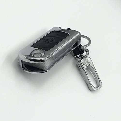 Mazda auto styling accessori in lega di zinco e portachiavi in vera pelle pieghevole Smart Key case in piega portachiave per Mazda 2/3/5/6 m2/m3/M5/M6 CX-5 Axela, Key Model B Black