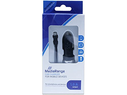 MediaRange MRMA101 mobile device charger - mobile device chargers (Auto, Universal, USB, Black, Contact)