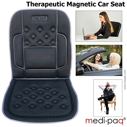 MedipaqÃ‚Â® Car Seat SUPPORT Cushion - 24 Air-Flow Pockets - 8 Magnets + BACK and SIDE Supports! by Medipaq