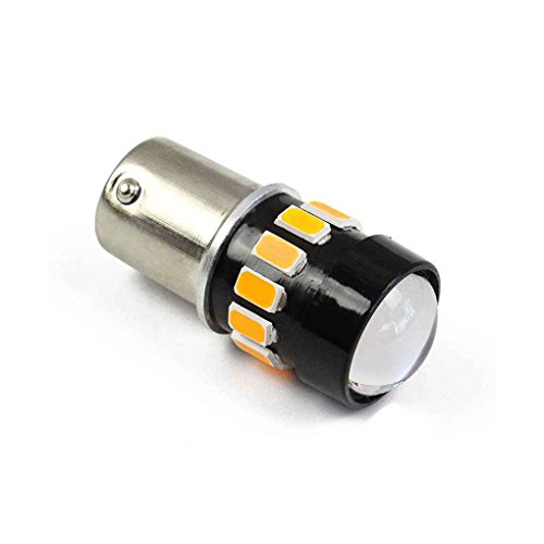 Meisijia 1157 2pcs / kit 16 LED giallo ambrato 5630 del circuito integrato ad alta potenza anteriore del segnale di girata di illuminazione illumina le lampadine