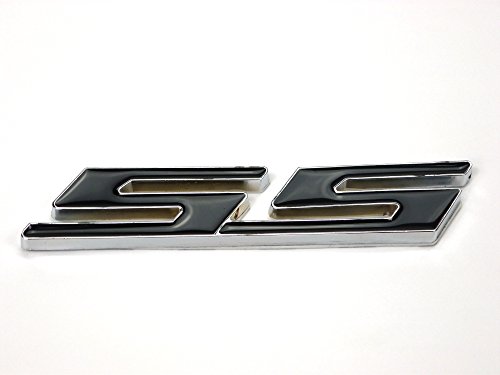 metallo emblema adesivo Super Sport SS Nero