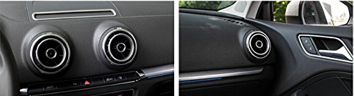Metallo opaco interior Cener console + Side aria condizionata Air Vent Outlet cover Trim pezzi per auto di ADA3