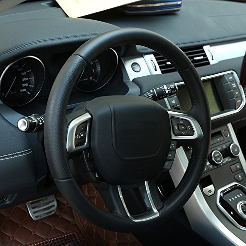 METYOUCAR ABS Chrome interior Accessory Steering Wheel Button sticker