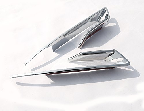 Metyoucar ABS polacco argento fendinebbia anteriore Frame cover Trim