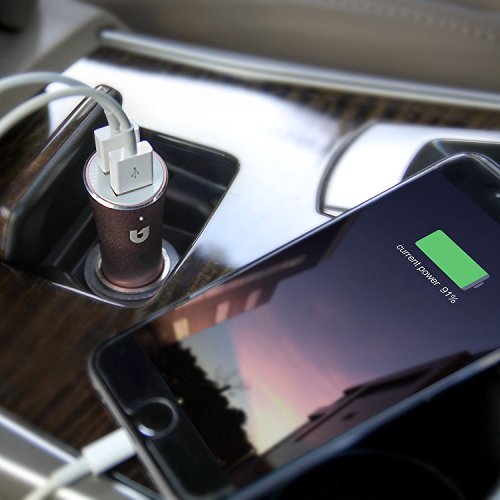 Micar 31.5 W in lega di alluminio caricatore auto doppio USB con tecnologia di ricarica rapida per iPhone 7PLUS/7/6s/6, iPad, Samsung Galaxy, Note, LG, Nexus e più