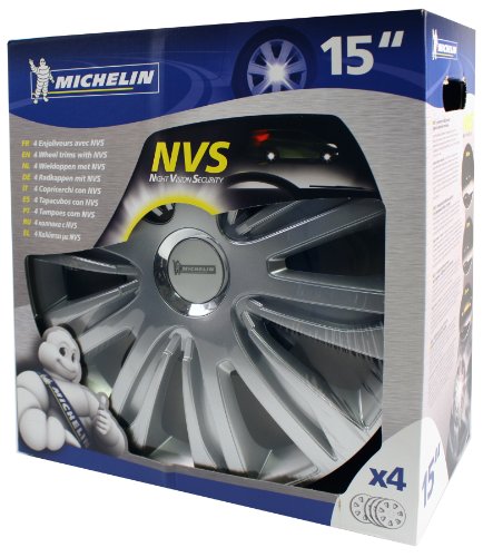 Michelin 009110 Scatola 4 Copricerchi 15", NVS 42 Cromo