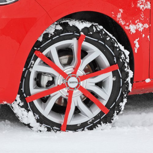 Michelin 92302 Catene da neve in tessuto Easy Grip J11, ABS e ESP compatibile, TÜV/GS e ÖNORM, 2 pezzi