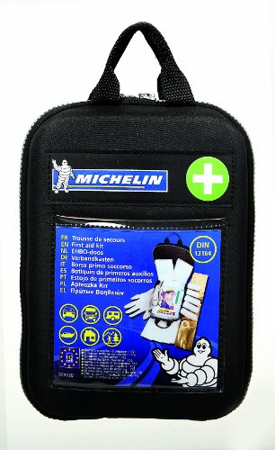 Michelin 92400 Kit di primo soccorso secondo DIN 13164:2014, con misure di primo soccorso, custodia morbida