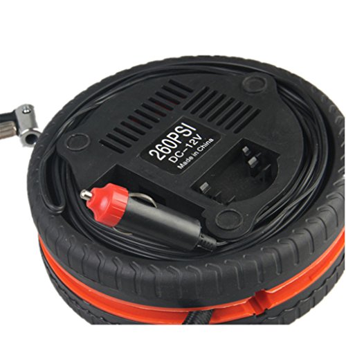 Mini compressore portatile per pneumatici Auto, 12 V Auto elettrica gonfiabile Inflaters 260PSI pompa pneumatici