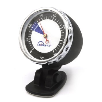 Mini Misuratore di Temperatura Veicolo Automatico Auto Quadrante Termometro Nero