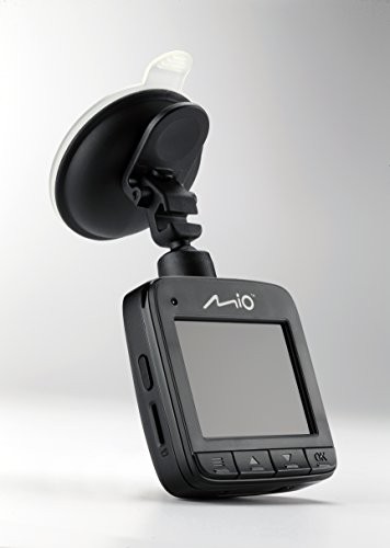 Mio Mivue C310 Dash Cam Drive Recorder Registratore Personale per la Guida, HD 720P, Grandangolo 110°, Obiettivo F2.4, G-Sensore a 3 Assi, Slot per  microSD, Nero