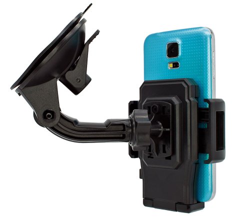 Mobilefox 360 ° auto supporto per telefono cellulare + cavo micro-USB di ricarica + C caricabatteria vehicle Cradle Mount set per Samsung Galaxy A3/A5 (2017)