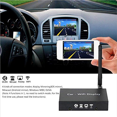 Mokiro auto WiFi Display Mirabox AirPlay mirroring Miracast navigatore, schermo mirroring DLNA per iOS e Android Smart Phone e tablet