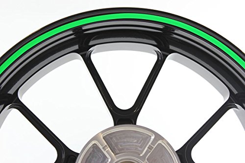 Motorsticker Adesivo curve cerchio a strisce con applicatore per motocicli (e auto) per ruote da 20" - Fluorescente Rosso - 5mm (2189-036)