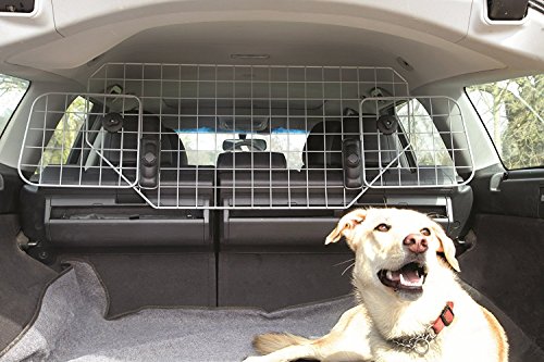 MP Essentials, rete di sicurezza da auto in metallo argentato per cani e animali, regolabile