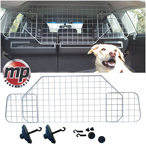 MP Essentials, rete di sicurezza da auto in metallo argentato per cani e animali, regolabile