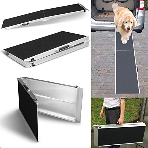 mypets® hunderampe Comfort Walk in alluminio pieghevole rampa Rampe auto cani scale portata fino a 180 kg – pieghevole e salvaspazio, facile