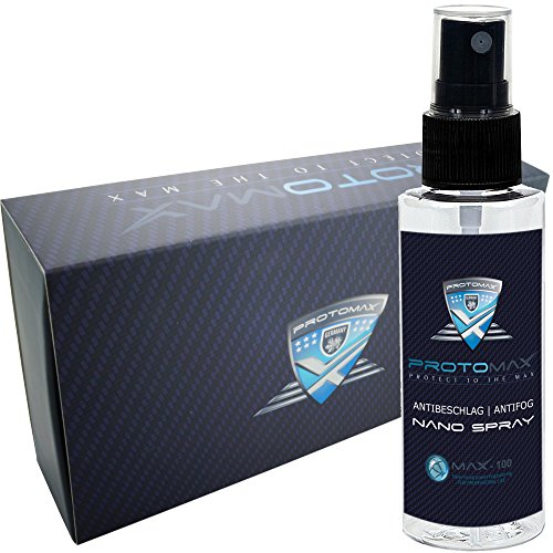 Nano PROTOMAX anti appannamento Spray (antiappannamento) per Auto: vetri Auto, parabrezza, Auto interno (20 ml/100 ml)
