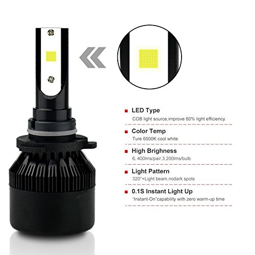 Nao LED Lampadina fari auto Fit H1 H4 H11, 12 V, 24 V, 55 W LED auto luce principale, auto anteriore lampadina auto headlamp2-pack