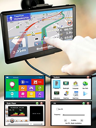 Navigazione LCD 17,8 cm camion furgoni e GPS per auto con Bluetooth, Regno Unito ed Europa Map Updates & # xFF08; e & # XFF35; version & # XFF09;