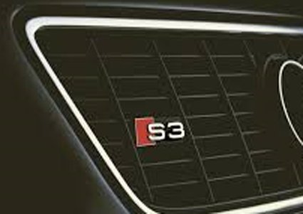 Nero Cromo rosso S3 griglia anteriore Badge logo per diclarato griglia tipi