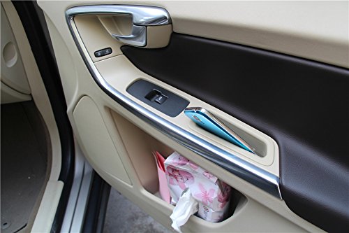 Nero/Beige auto anteriore e posteriore maniglia per porta accessori 2PCS car-styling contenitore del vassoio portaoggetti