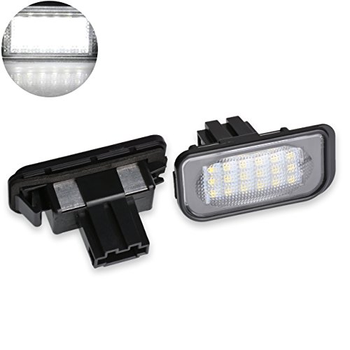 Ngcat 1 paio 3528 18SMD bianco 6000 K LED numero di targa luce lampade Car styling