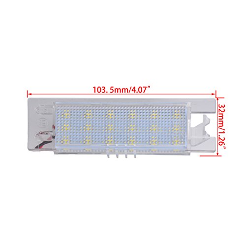 Ngcat 18 LED 3528 SMD LED Lampadina luce della targa lampade Canbus senza errori per golf 4 EOS 06 Passat CC 09 (confezione da 2)