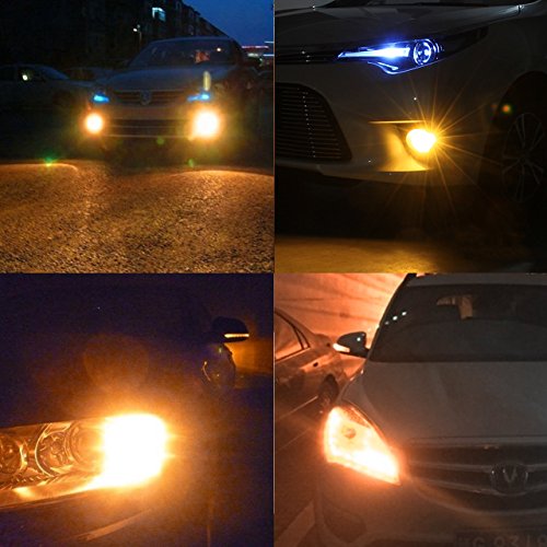 Ngcat auto LED Lampadina 2PCS H11 H8 H9 DRL Fog Light replacement chipset 2835 21 SMD lampadine LED con lente proiettore auto guida luci diurne, Xenon bianco ,10 – 16 V 10.5 W
