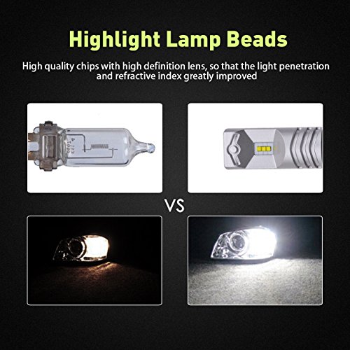 NGCAT, lampadine LED Philips ultra luminose per auto, 2 pezzi, H11, H8, H9, con chip CSP, 850 lumen, utilizzate per luci di posizione o fendinebbia, 12 V-24 V, luce bianca allo xeno