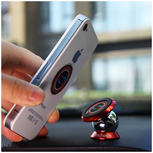 Nochoice® Pazzo magnetico per montaggio auto Phone Holder 42 millimetri senior(Rosso)