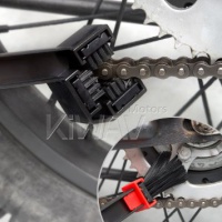 noir brosse nettoyage chaîne vélo moto 3 côtés poils et un côté long