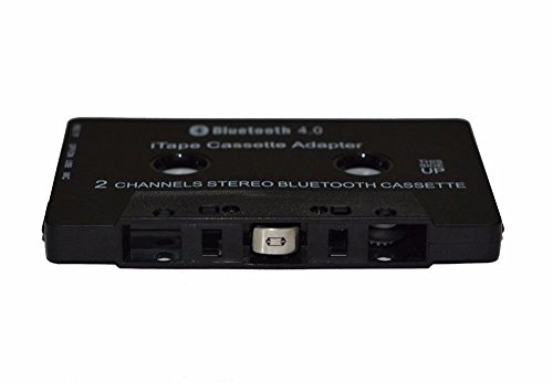 [nuova versione] Itape Bluetooth V4.0 + EDR lettore cassette adattatore ricevitore audio con microfono, slot Micro SD TF per lettore cassette cassette da scrivania o auto