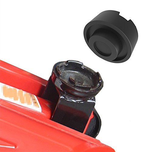 【Nuova Versione】2PCS Tampone in gomma per Cric sollevatore auto/ Tampone gomma universale con scanalatura di 65*35mm (3t)