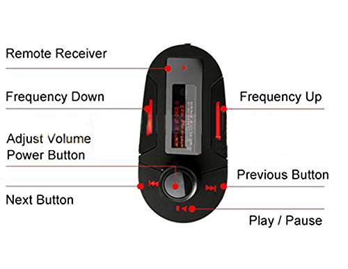 Nuovo universale per auto kit auto MP3 lettore di Mucsic senza modulatrice con trasmettitore FM USB TF MMC e radio + Telecomando per iPhone