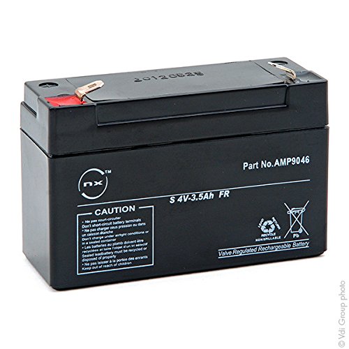 NX - Batteria AGM Piombo S 4V-3.5Ah FR 4V 3.5Ah T1