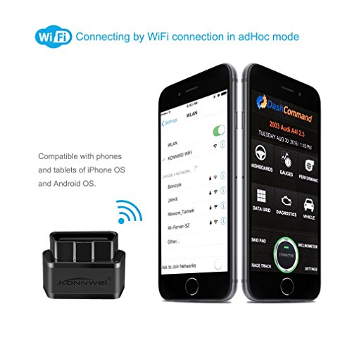 OBD2, lettore Bluetooth dei codici diagnostici di guasto del motore, con trasferimento dati al telefono cellulare tramite connessione wireless