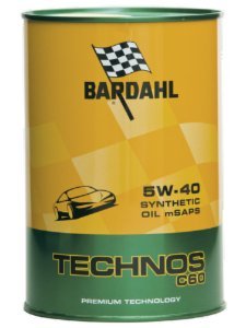 OLIO motore auto- Bardahl TECHNOS c60 5W-40 totalmente sintetico Offerta 5 litri