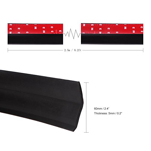 ONEVER, strisce di protezione per paraurti auto, 2,5 m, 60 mm di larghezza