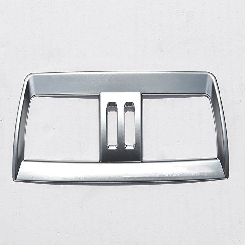 Opaco argento posteriore climatizzatore Outlet Vent cover Trim for X5 F15 X6 F16 2014 2015 2016 2017 auto di