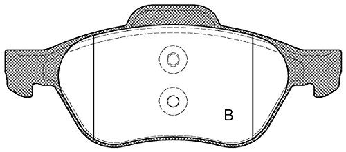 Open Parts BPA0962.10 Pastiglia Freno Anteriore, Set di 4