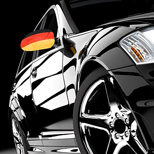 Oramics - 2 Copri-Specchietti Laterali per Auto con Bandiera Germania