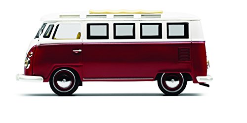 Original Volkswagen modello auto T1 samba Bus Rosso/Cream 1: 43