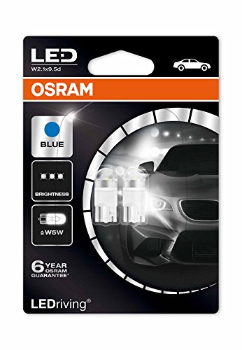 Osram 2850BL-02B LEDriving LED Retrofit W5W per Illuminazione Interna, Ice Blue 6800K, Blister Doppio